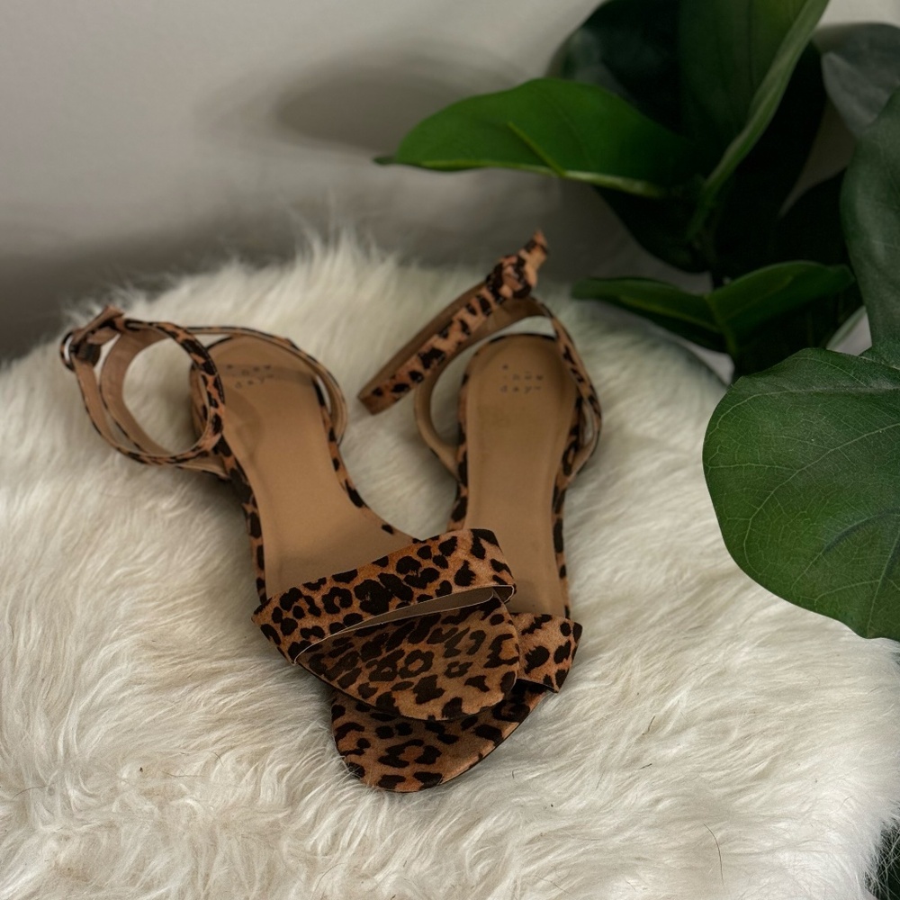 Target's A New Day Leopard Print Kitten Heel Shoes